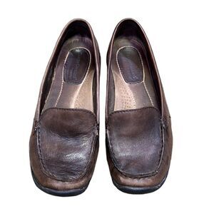 Earth Origins Women’s 6.5 Brown Leather Loafers